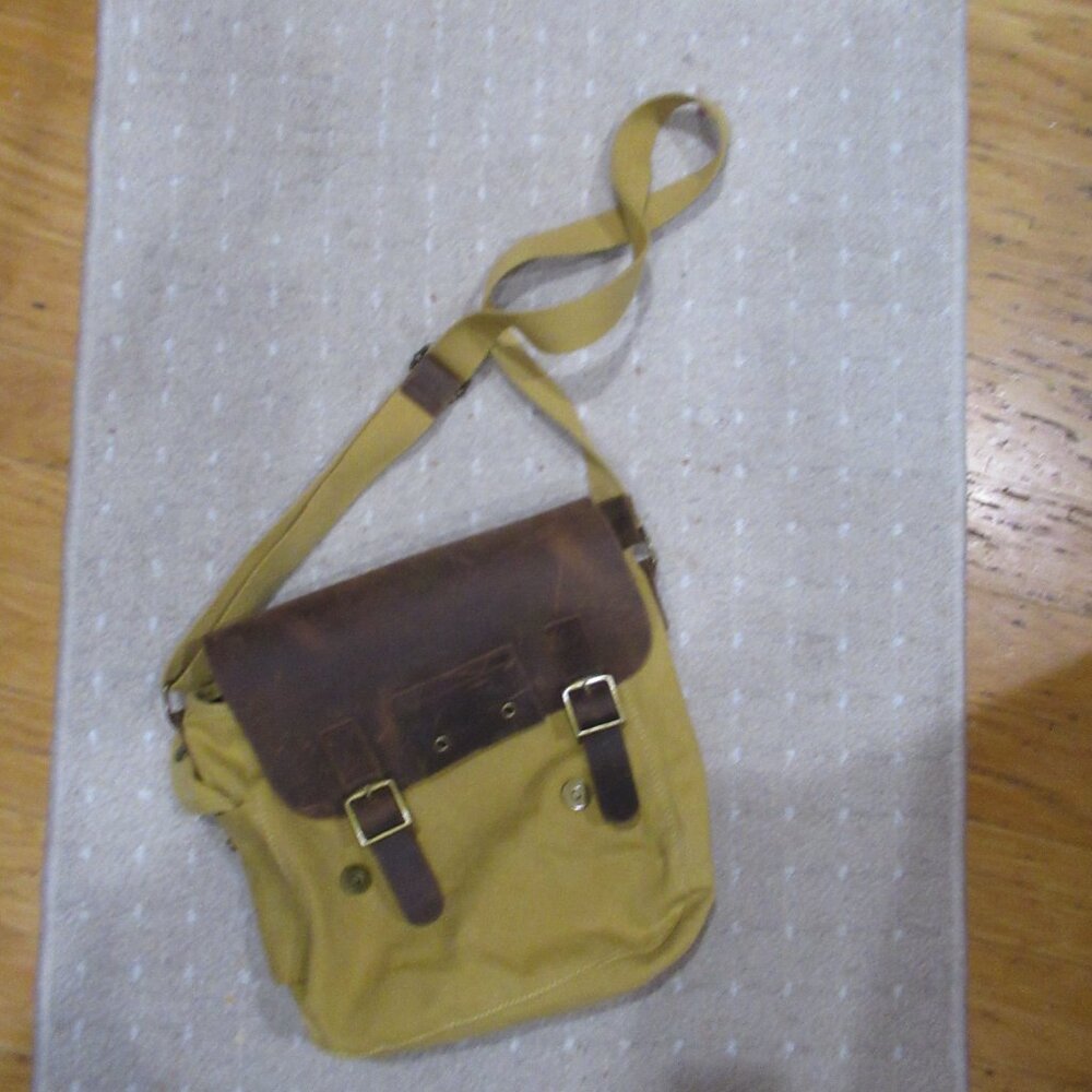 Crazy Lou Paris Hybrid Messenger Bag canvas leather - Picture 7 of 7